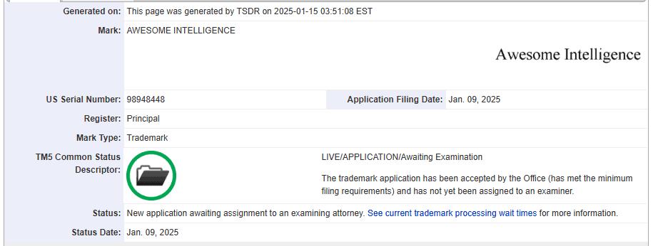 三星申請“Awesome Intelligence”商標
