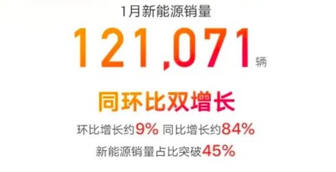 1月新能源車企銷量,比亞迪超30萬(wàn)輛,蔚來(lái)不足萬(wàn)輛,哪吒掉隊(duì)