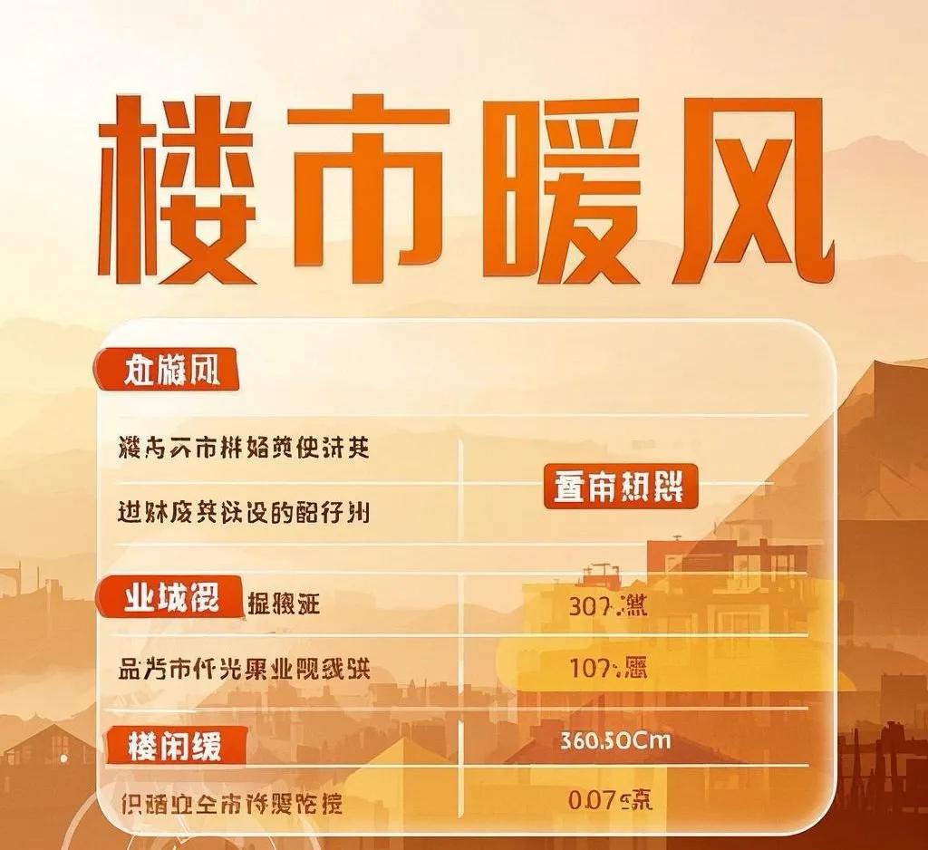 多地購房新政密集出臺,樓市“暖風”頻吹釋放積極信號