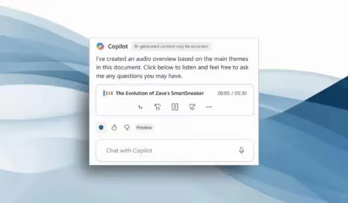 GPT-5 AI加持:微軟讓W(xué)ord文檔“開口說話”,體驗(yàn)接近有聲書 Audio Overview Microsoft Word Windows Web Hero